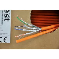 100 m Germany B.e.s.t. CAT.7 Verlegekabel duplex Netzwerkkabel Kupfer LAN 1000Mhz S/FTP6 5 Kat.7