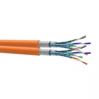 50 m CAT.7 Verlegekabel Twin Netzwerkkabel Kupfer LAN 1000Mhz S/FTP6 5 Kat.7