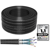 Germany B.e.s.t Duplex CAT 8.1 Outdoor Netzwerkkabel Verlegekabel Halogenfrei Installationskabel 40 Gbit/s LAN