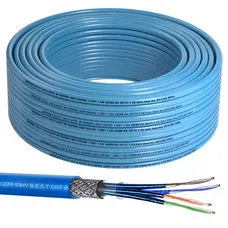 25m CAT8 LAN Verlegekabel Kupfer S/FTP 40Gbit PoE++ LSZH Datenkabel