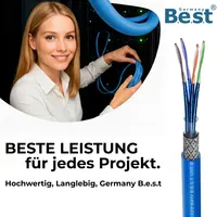 25m CAT8 LAN Verlegekabel Kupfer S/FTP 40Gbit PoE++ LSZH Datenkabel