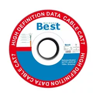 Germany B.e.s.t CAT.7 100m Simplex Verlegekabel BEST Gigabit Netzwerkkabel KUPFER Halogenfrei PIMF POE 10Gbit