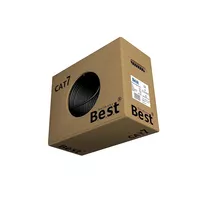 100m Germany B.e.s.t CAT.7 Simplex Verlegekabel Gigabit Netzwerkkabel KUPFER Lan 1000Mhz S/FTP Schwarz