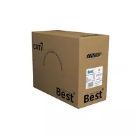 100m Germany B.e.s.t CAT.7 Simplex Verlegekabel Gigabit Netzwerkkabel KUPFER Lan 1000Mhz S/FTP Schwarz