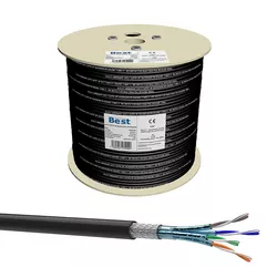 CAT 7 Netzwerkkabel, Verlegekabel Outdoor, Erdkabel LAN, CAT 7 Erdkabel 500m, Gigabit Netzwerkkabel außen, Datenkabel Outdoor UV-beständig,
