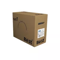 50m Germany B.e.s.t CAT.7 Simplex Verlegekabel Gigabit Netzwerkkabel KUPFER Lan 1000Mhz S/FTP Schwarz