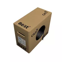 50m Germany B.e.s.t CAT.7 Simplex Verlegekabel Gigabit Netzwerkkabel KUPFER Lan 1000Mhz S/FTP Schwarz