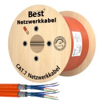 250m Germany B.e.s.t CAT 7 Verlegekabel Duplex Best Gigabit Netzwerkkabel Kupfer LAN 1000Mhz S/FTP Kat 7