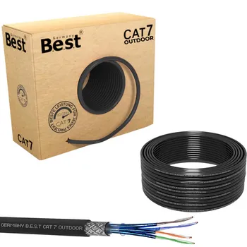 Germany B.e.s.t CAT 7 100M Simplex Erdkabel Netzwerkkabel Outdoorkabel LAN Kabel Ethernetkabel S/FTP