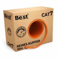 100m Germany B.e.s.t CAT 7 Verlegekabel Simplex Gigabit Netzwerkkabel KUPFER