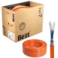 CAT 7 Verlegekabel 200 m - Kupfer, S/FTP, 1000 MHz, B.e.s.t. Germany