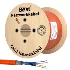 500 m CAT.7 Verlegekabel Gigabit Netzwerkkabel Kupfer LAN 1000Mhz S/FTP6 5 Kat.7