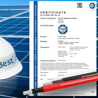 Germany B.e.s.t Solarkabel Duplex 4mm² PV Kabel TÜV Zertifiziertes Solar Kabel aus Kupfer, Photovoltaik Kabel 100m Schwarz und Rot