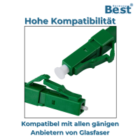 Glasfaserkabel LC/APC Simplex LWL Patchkabel LSZH 0,5–100m – Lichtwellenleiter