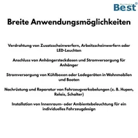 Autokabel KFZ Kabel 3x1,50 mm² Rundkabel Fahrzeugleitung vielseite Anwendung 3-Polig