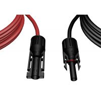 Solarkabel Verlängerungskabel 2x4mm² mit Solarsteckern – Rot & Schwarz
