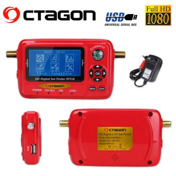 OCTAGON SAT-FINDER Messgerät SF518 LCD HD USB 2.0 Spektrum
