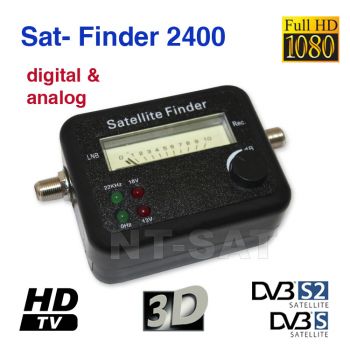 PROFI Satfinder SAT Finder Messgerät SF 2400 digital & analog LNB mit F-Kabel