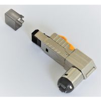 2x Netzwerk-winkelstecker-Stecker RJ45 CAT6A CAT7 ohne Werkzeug BEST-Germany
