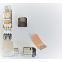 2x Netzwerk-winkelstecker-Stecker RJ45 CAT6A CAT7 ohne Werkzeug BEST-Germany
