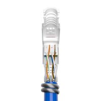 RJ45 CAT7 Stecker werkzeuglos Netzwerkverbinder LAN Kabel CAT5/6/7 4–20