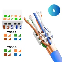 RJ45 Stecker CAT 8 – werkzeuglose Netzwerkstecker für Ethernet, Verlegekabel & Netzwerkkabel | Gigabit fähig, STP geschirmt, 40 Gbit/s, vergoldete Kontakte