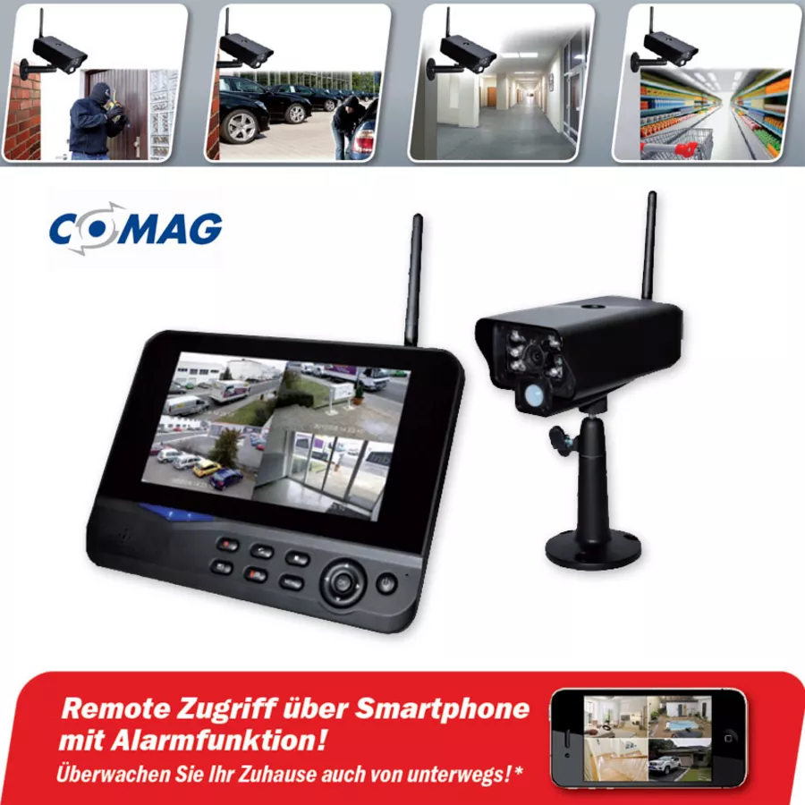 Funk Uberwachungskamera Video Mit Wlan Set Von Comag Aussen Kamera