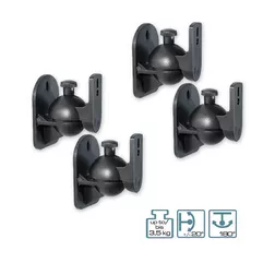 4 x Boxen Halter Lautsprecher Wandhalter Wandhalterung Wand Halterung