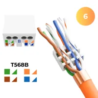 CAT 7 Netzwerkverbinder werkzeuglos STP Kupplung 10 Gbit/s