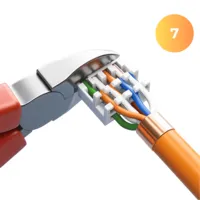 CAT 7 Netzwerkverbinder werkzeuglos STP Kupplung 10 Gbit/s