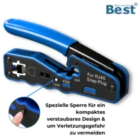 3 in 1 Crimpzange RJ45 Abisolieren Schneiden Crimpen CAT5-CAT7