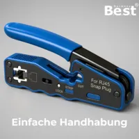3 in 1 Crimpzange RJ45 Abisolieren Schneiden Crimpen CAT5-CAT7