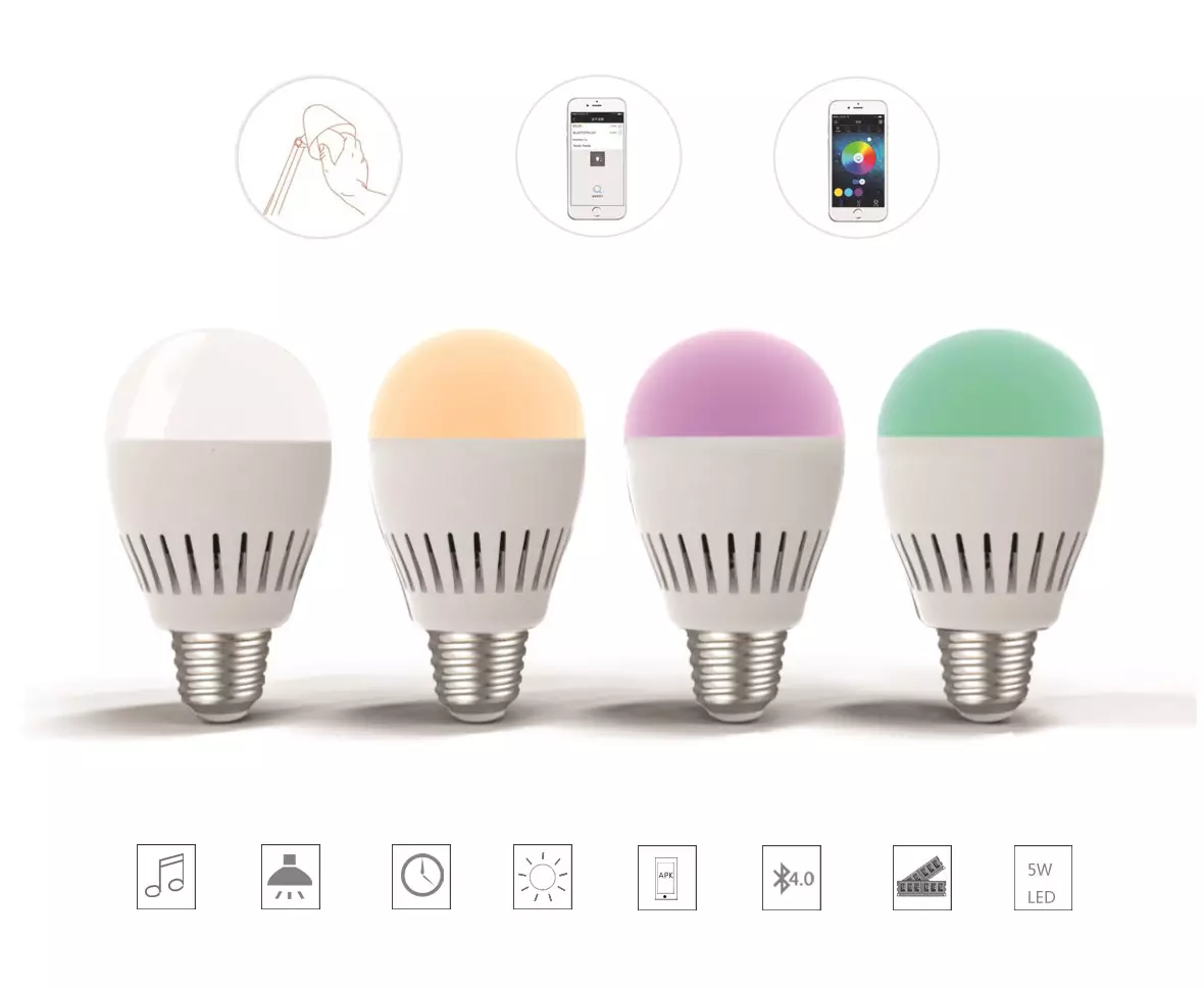 LED Lampe mit integrierten Bluetooth Lautsprecher