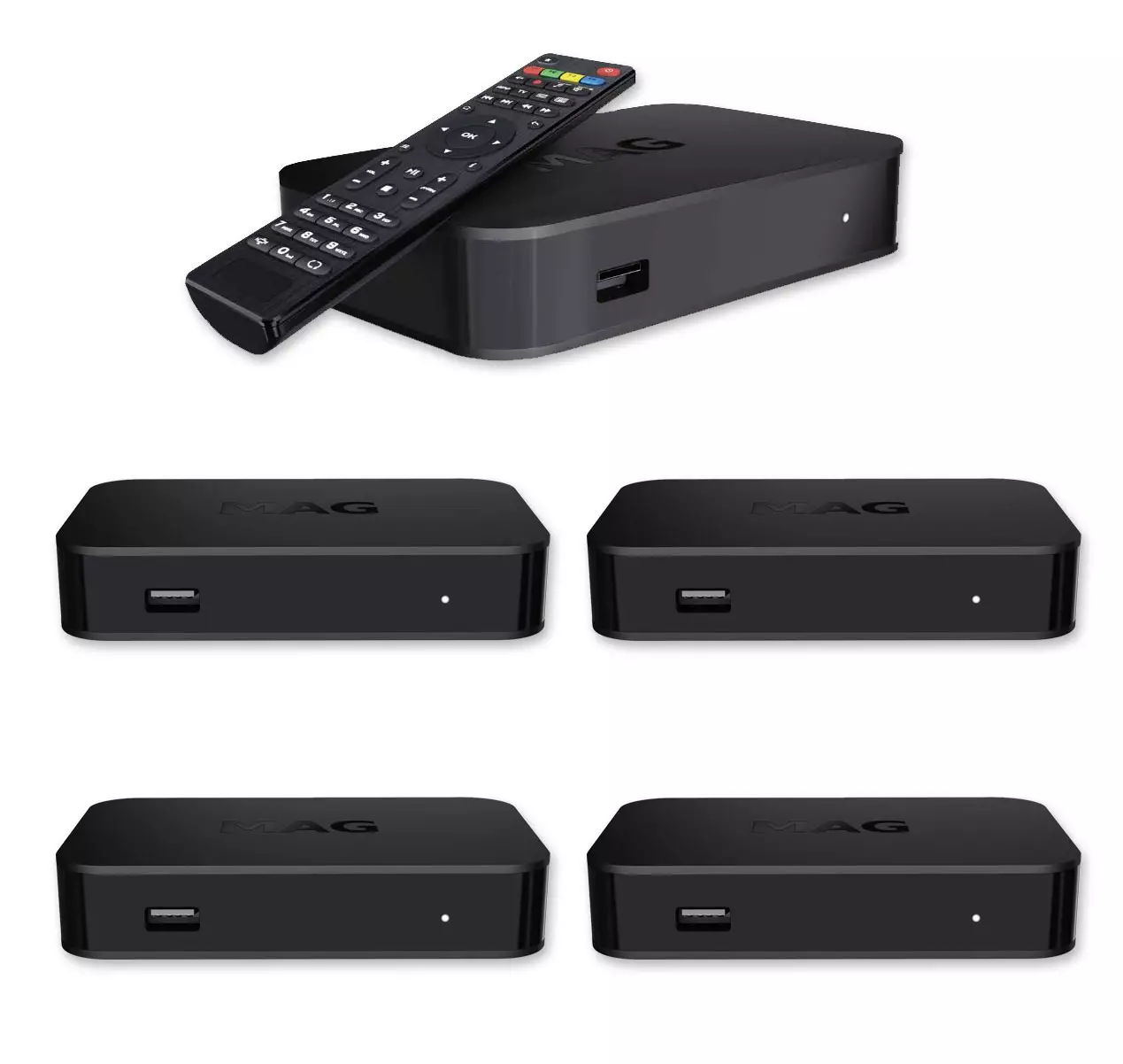 5x MAG 322 BASIC IPTV SET-TOP BOX