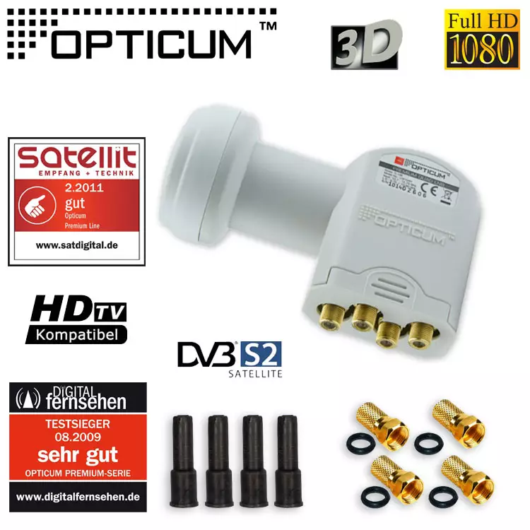 Opticum Premium Quad LNB LQP-04H 0,1 dB