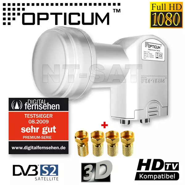 Opticum Premium Twin LNB LTP-04H 0,1 dB