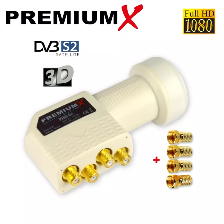 PremiumX PXQS-04 Quad LNB 0,1dB