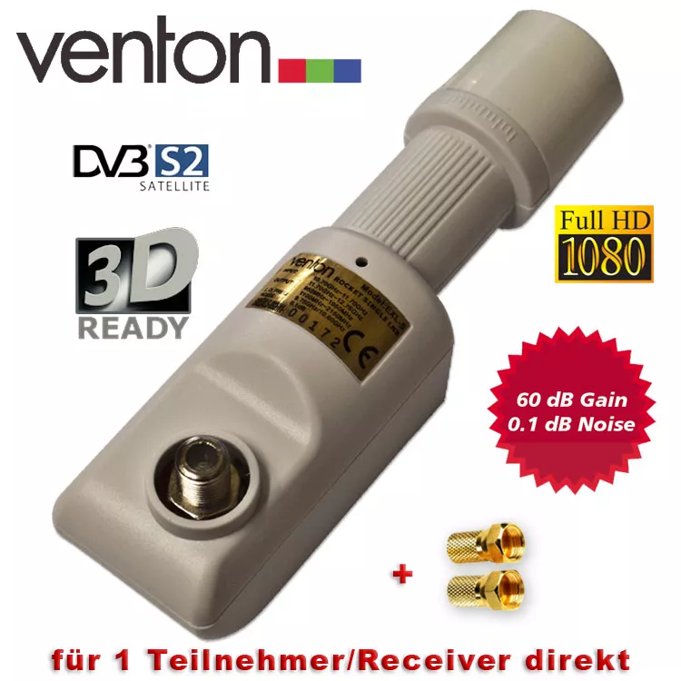 Inverto Lnb LNB Satellitare GoldLine 0.1dB - Resistente A Freddo E Calore (-30°C A 60°C) Lnb Dcss Inverto Lnb LNB Satellitare GoldLine 0.1dB - Resistente A Freddo E Calore (-30°C A 60°C) Lnb Dcss