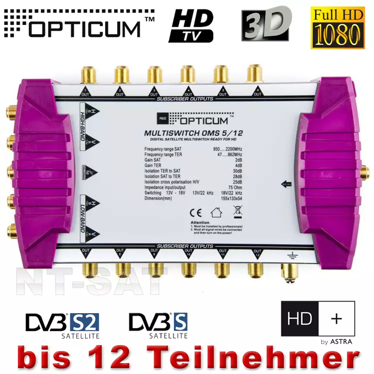 Multischalter Opticum OMS 5/12