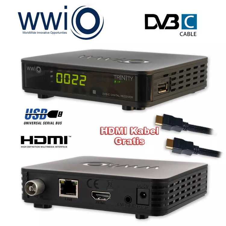 Einschreiben HulaHoop Streifen digitaler kabel miniatur receiver