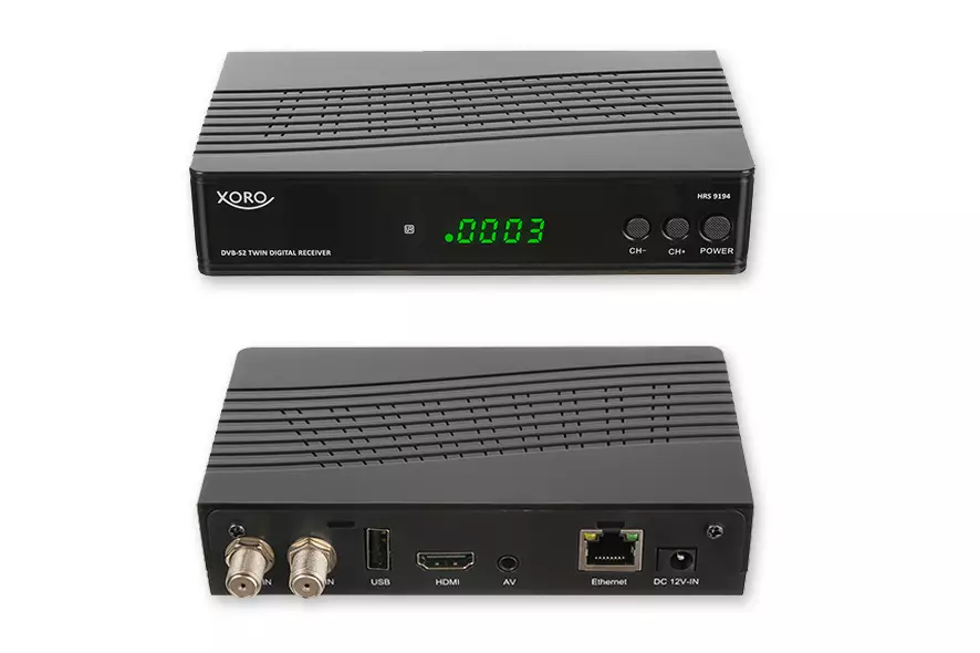 HD Satellitenreceiver (TWIN-Tuner DVB-S2) XORO HRS 9194