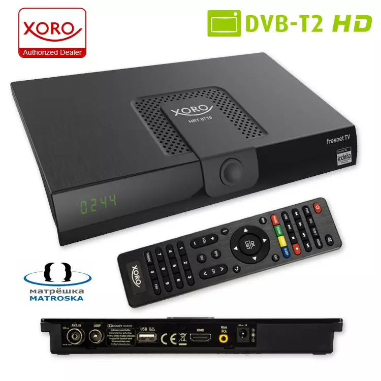 HD DVB-T2 Receiver Xoro HRT 8719