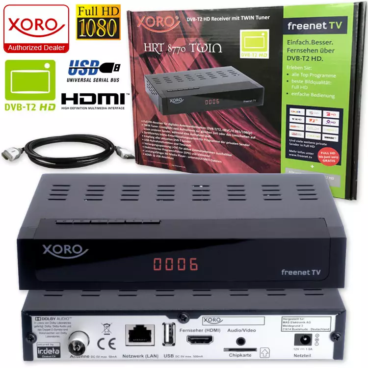 XORO 8770 TWIN DVB-T2 HD Receiver
