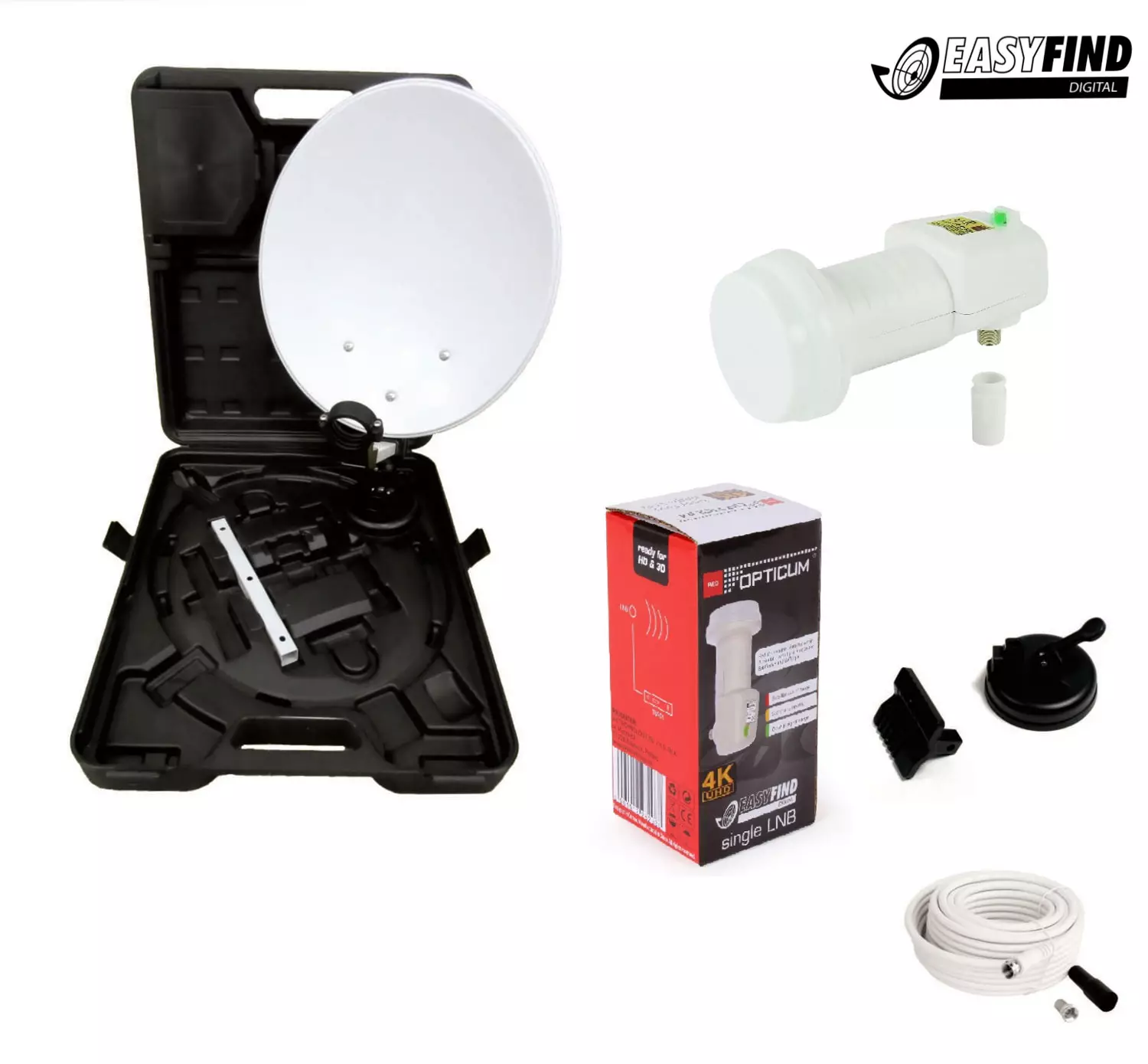 Camping-Sat-Anlage mit Easyfind LNB