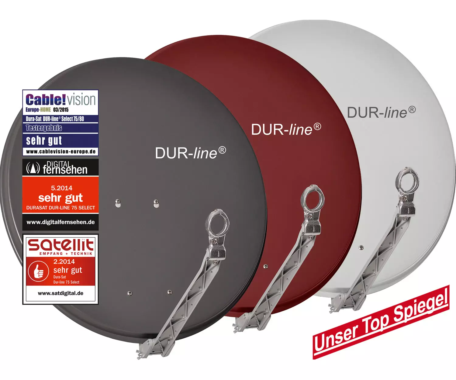 DUR-line SELECT 75/80cm Aluminium Satellitenschüssel