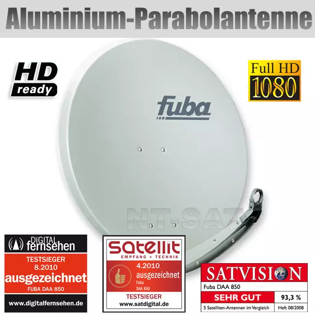 Fuba DAA 850 - Satellitenschüssel Grau 85cm