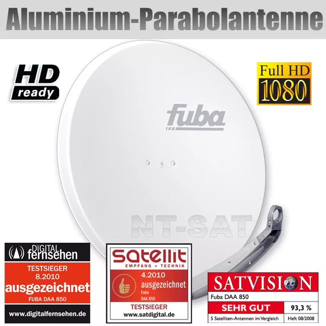 Fuba DAA 850 - Satellitenschüssel weiss 85cm Fuba DAA 850 - Satellitenschüssel weiss 85cm