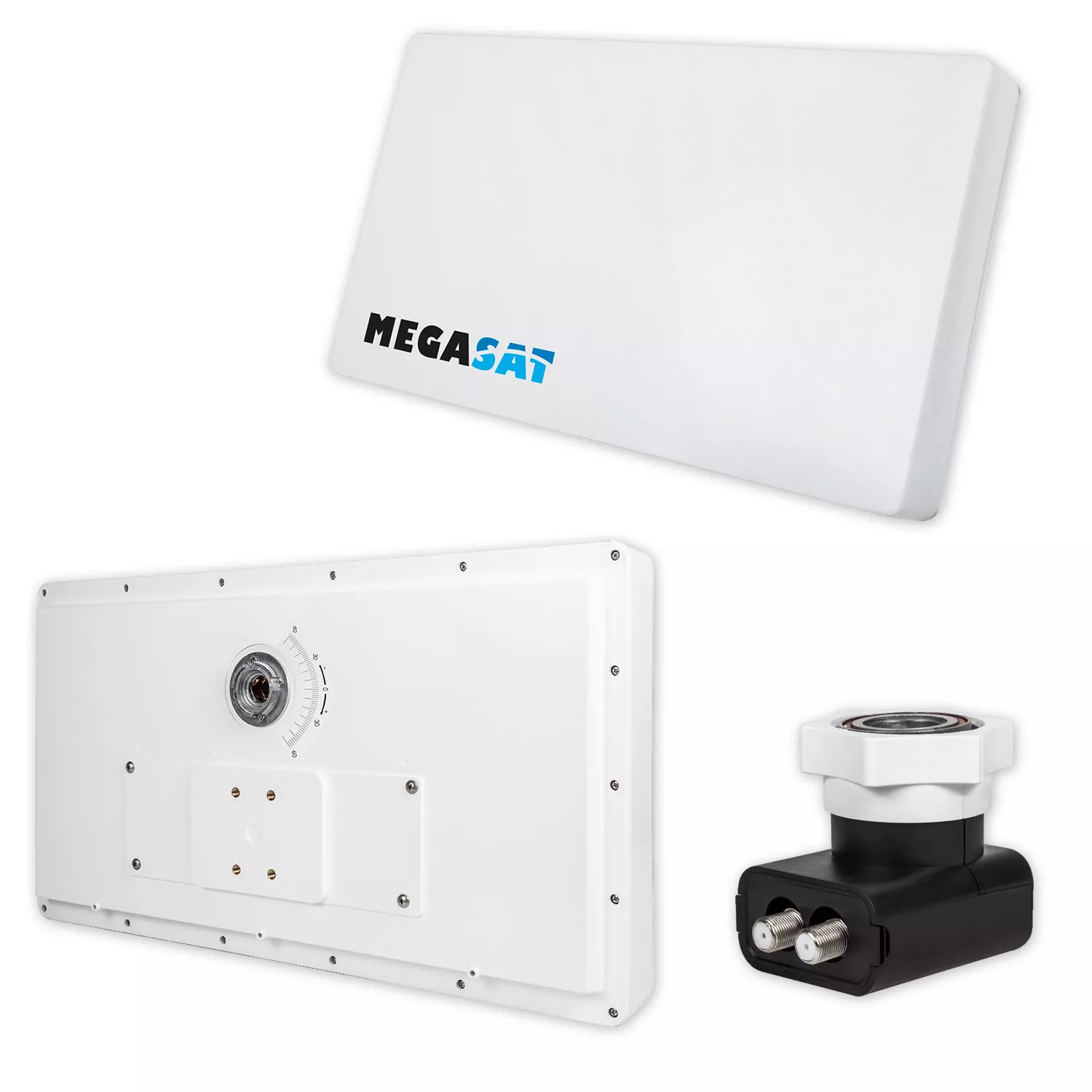 Megasat Flachantenne Profil Line D2 mit Twin LNB Megasat Flachantenne Profil Line D2 mit Twin LNB