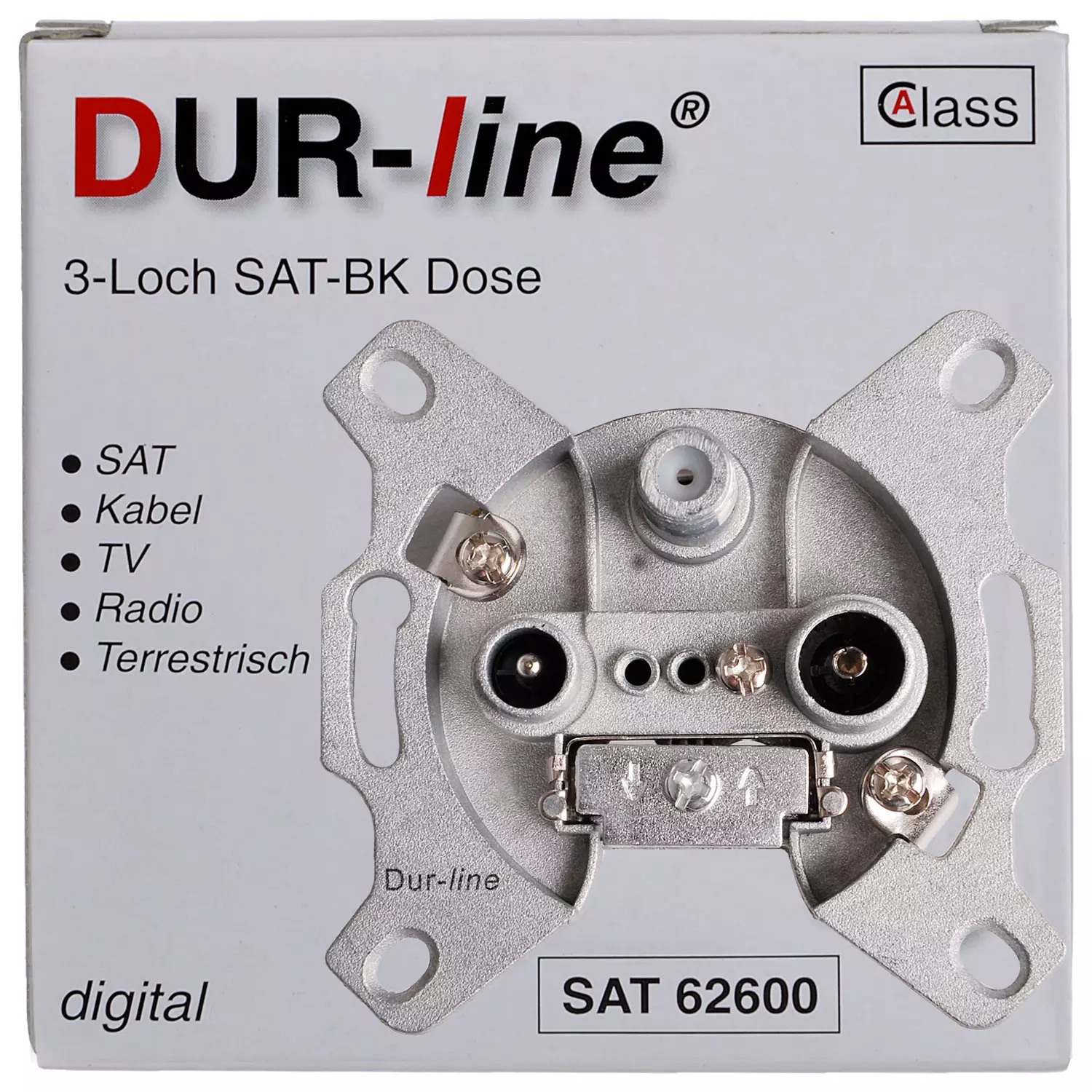 Dur-line Sat-BK Enddose 3-Loch 2 dB
