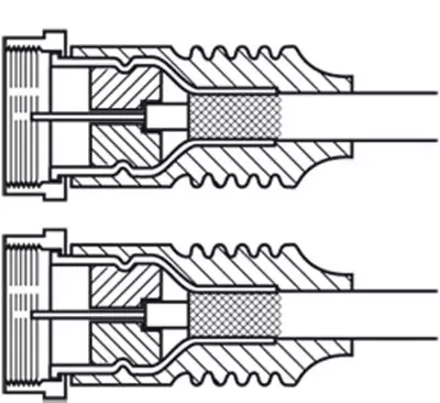 Satelliten Antennenkabel Sat Kabel mit Stecker